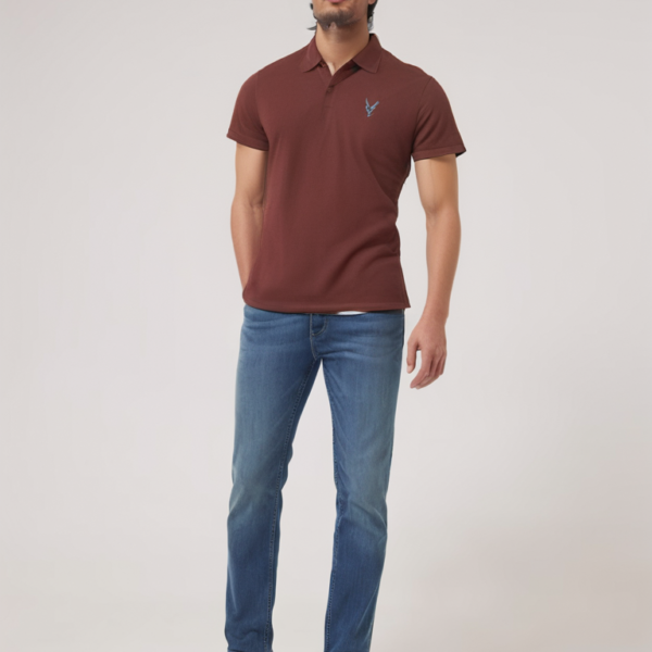 Pique Comfort Polo Maroon
