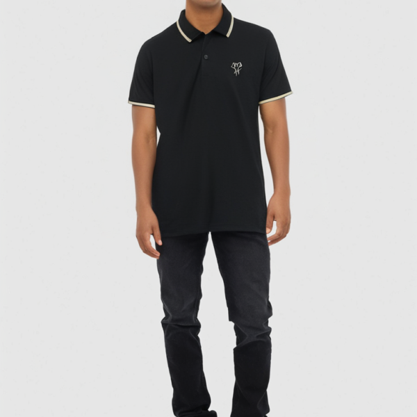 Pique Comfort Polo Black