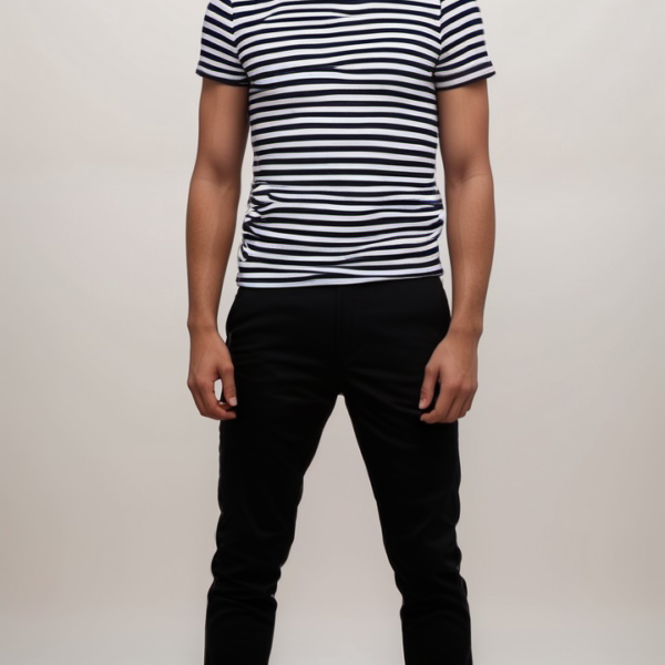 Stasis Black Chino Pants Smart Fit